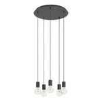 Závesné osvetlenie Eglo HUEBRO čierna 390267