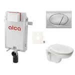Cenovo zvýhodnený závesný WC set Alca na zamurovanie + WC Ceramia S-Line Pro SIKOAP3