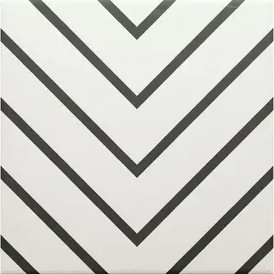 Dlažba Ribesalbes Echo čiernobiela 20x20 cm mat ECHO20