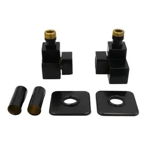 HOPA Edgee-Set ventil pre ústredné vykurovanie čierna VENTILQUATTROSETB