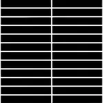 Keramická mozaika Premium Mosaic Kit Kat black 30x30 cm mat MOSKK2BKM