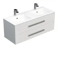 Kúpeľňová skrinka s umývadlom SAT Cube Way 120x53x46 cm biely lesk CUBE461202BIMOD