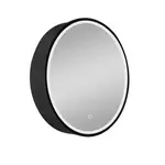 Zrkadlová skrinka s osvetlením SAT 60x60 cm čierna SATZGALED60CE