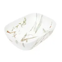 Umývadlo na dosku SAT Infinitio 45,5x32,5 cm mramor, bez prepadu SATINF4532MR