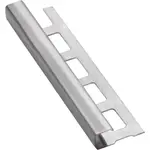 Lišta ukončovací " pravouhlý" Havos kartáčovaný, nerez, dĺžka 250 cm, výška hrany 8 mm, NRZHK8250