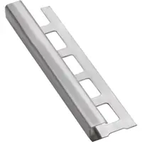 Lišta ukončovací " pravouhlý" Havos kartáčovaný, nerez, dĺžka 250 cm, výška hrany 8 mm, NRZHK8250