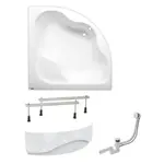 Rohová vaňa Laguna Samanta Plus 140x140 cm akrylát ľavá aj pravá SIKOSM1400ANP