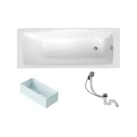 Obdĺžniková vaňa SAT Feel 170x75 cm smaltovaná oceľ ľavá aj pravá SATBVFEEL170753