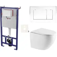 Závesný WC set do ľahkých stien / predstenová SAT SIKOSSTOR6721K