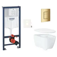 Závesný WC set do ľahkých stien / predstenová montáž GROHE Essence SIKOGRSESSCGL0