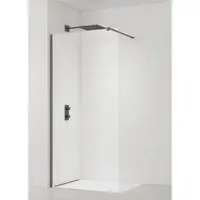 Sprchová zástena Walk-in 120 cm SAT vo farbe profilu PVD Gun metal SATBWI120PRGM