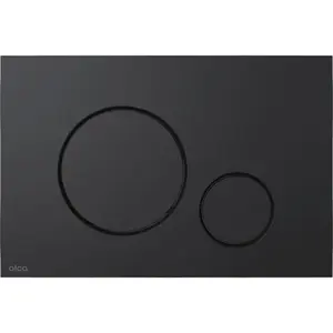 Ovládacie tlačidlo Alca plast čierna mat M678