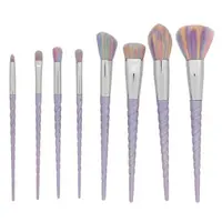 MIMO Makeup Brush Set Unicorn Pastel sada štětců 8 Pcs