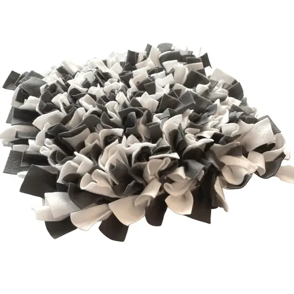 Čmuchacíkoberečky.cz® Čmuchací kobereček extra hustý ŠEDO-BÍLÝ 143/60X