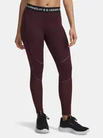 Dámské legíny Under Armour UA ColdGear Textured Legging-RED - Dámské