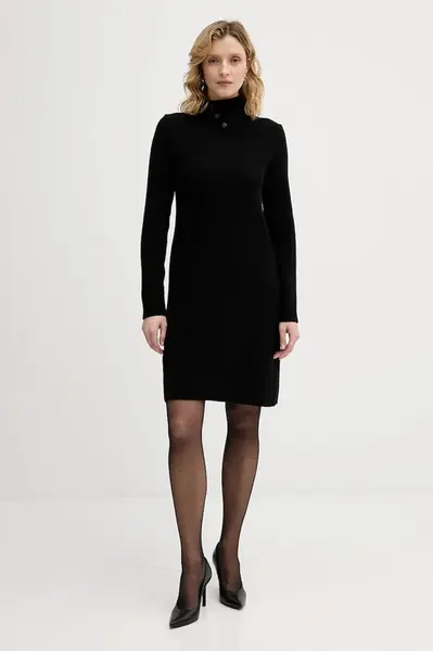 Šaty s příměsí vlny United Colors of Benetton