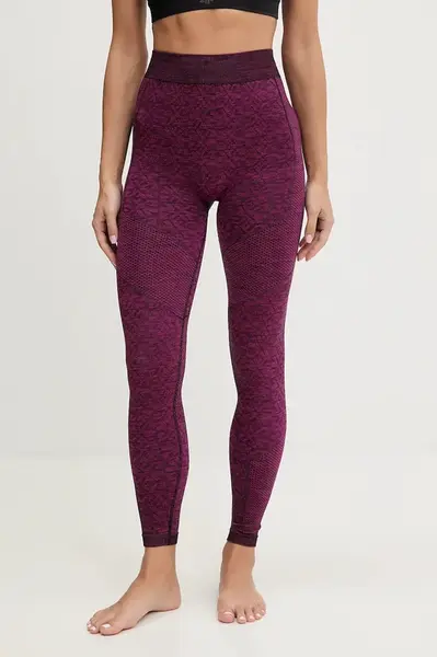 Legíny s příměsí vlny Newland LADY TECH LEGGINGS růžová barva, N4604.111