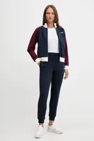 Bavlněná tepláková souprava Fila dámská, tmavomodrá barva, FPW4213