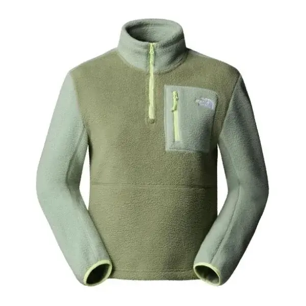The North Face W YUMIORI 1/4 ZIP Dámska flísová bunda, svetlo zelená, veľkosť