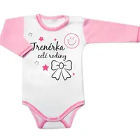 Baby Nellys Body dlouhý. rukáv - Trenérka celé rodiny, vel. 80