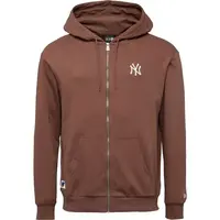 New Era NEW YORK YANKEES MLB MIDI LEAGUE ESSENTIAL HOODIE Mikina, hnědá, velikost