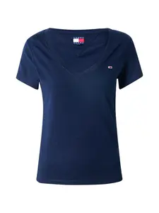 Tommy Jeans Tričko 'Low Slim'  tmavomodrá