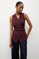 Vesta Answear.LAB vínová barva, oversize