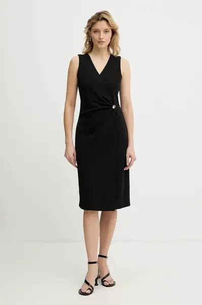 Šaty Calvin Klein černá barva, mini, LV044E047G