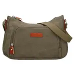 Dámská crosbody kabelka Katana Luiza - zeleno-hnědá