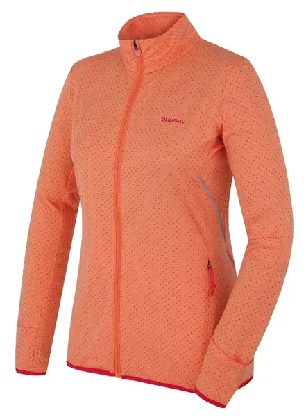 Husky Astel L S, lt. orange Dámská mikina na zip