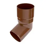 Plastové svodové koleno Covernit PVC 90 mm 67,5° hnědá