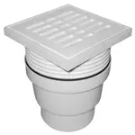 Odtoková Mřížka Přímá FI 110  bílá sítko plast KRA001