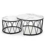 Konferenční stolek Formosa bílá mramor