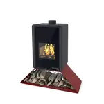 Krbové kachle FLAMINGO DELUXE SENAI, červená FLHSF42-033