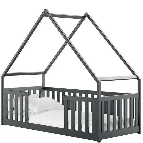 Posteľ Domček Bee 80x180 graphite