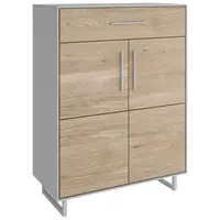 Livetastic BOTNÍK, kašmírová, dub bianco, dub, 82/100/40 cm