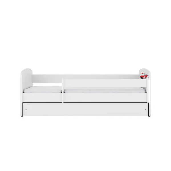 Dětská postel Babydreams bílá 70x140 Hasičské auto