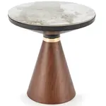 Konferenční stolek Genesis S bílá mramor/ořech 50