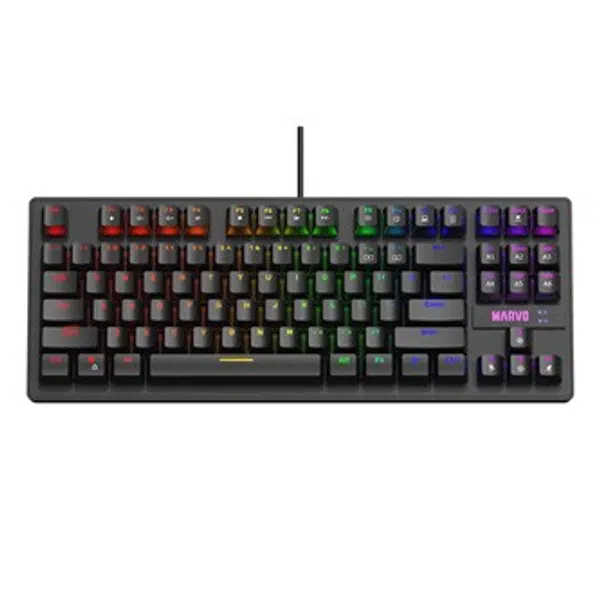 Marvo KG901, klávesnice CZ/SK, herní, modré spínače typ drátová (USB), černá, mechanická, podsvícení