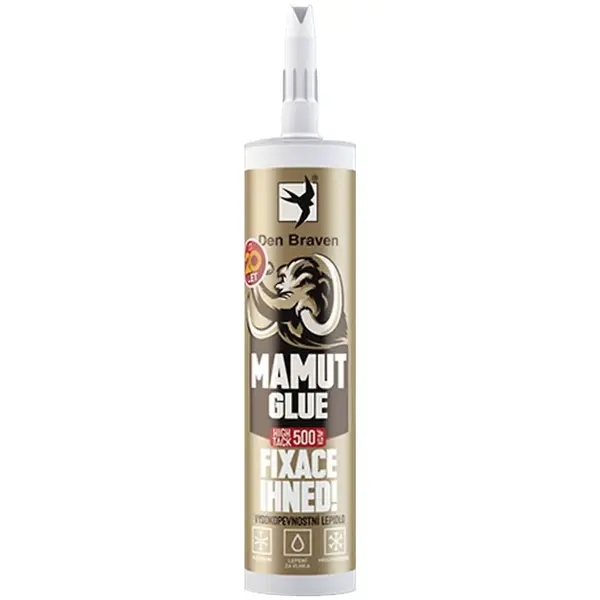 Lepidlo Den Braven Mamut Glue High Tack 290 ml bílé