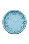 Nástěnné hodiny Karlsson Elevated Classic 33,5 cm modrá barva