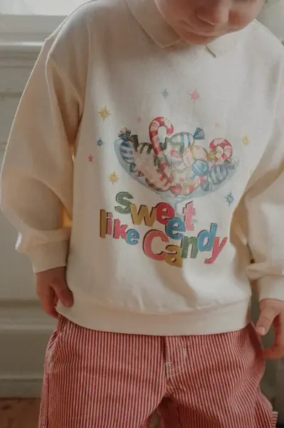 Dětská bavlněná mikina Konges Sløjd SPOTTY LS POLO GOTS