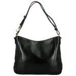 Dámská kožená kabelka na rameno černá - Katana Sheilla