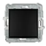 Vypínač matný čierny 12MWP-1 mini