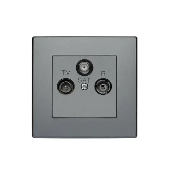 GPA-LS Koncová R-TV anténna zásuvka inox