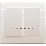 Dvojpólový lustrový vypínač s podsvietením