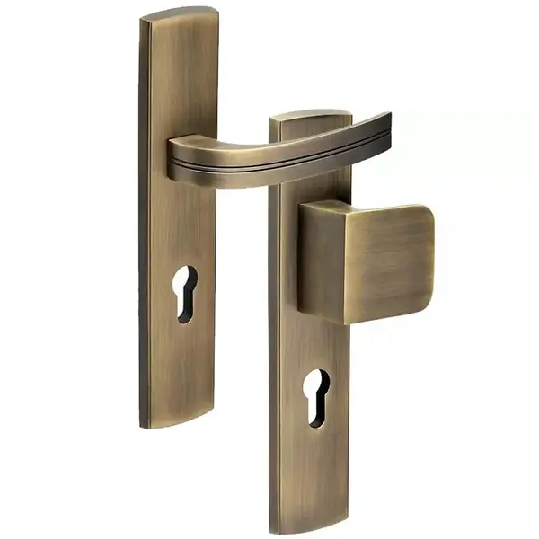 Kľučka s úchytom do vonkajších dverí Via R74 VL90 nikel