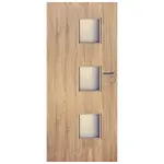 Dvere vnútorné Trio 3*3 80L dub sonoma