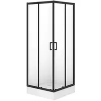 Sprchový kút štvorcový Brasco 80x80x190 black S168-007