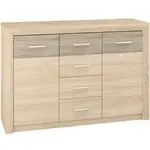 Komoda Castel 138cm dub sonoma/ sonoma lanýž